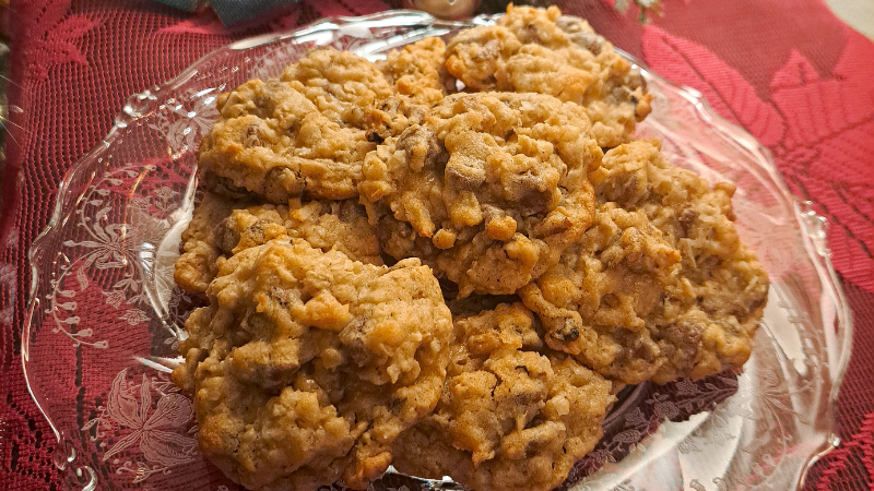 Coconut and Walnut Oatmeal Chocolate Chip Cookies