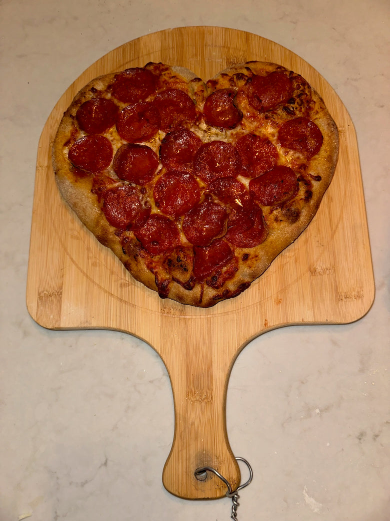 Heart-Shaped Pizza