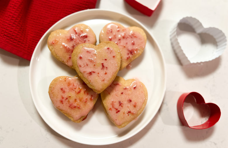 Strawberry Shortbread Cookies