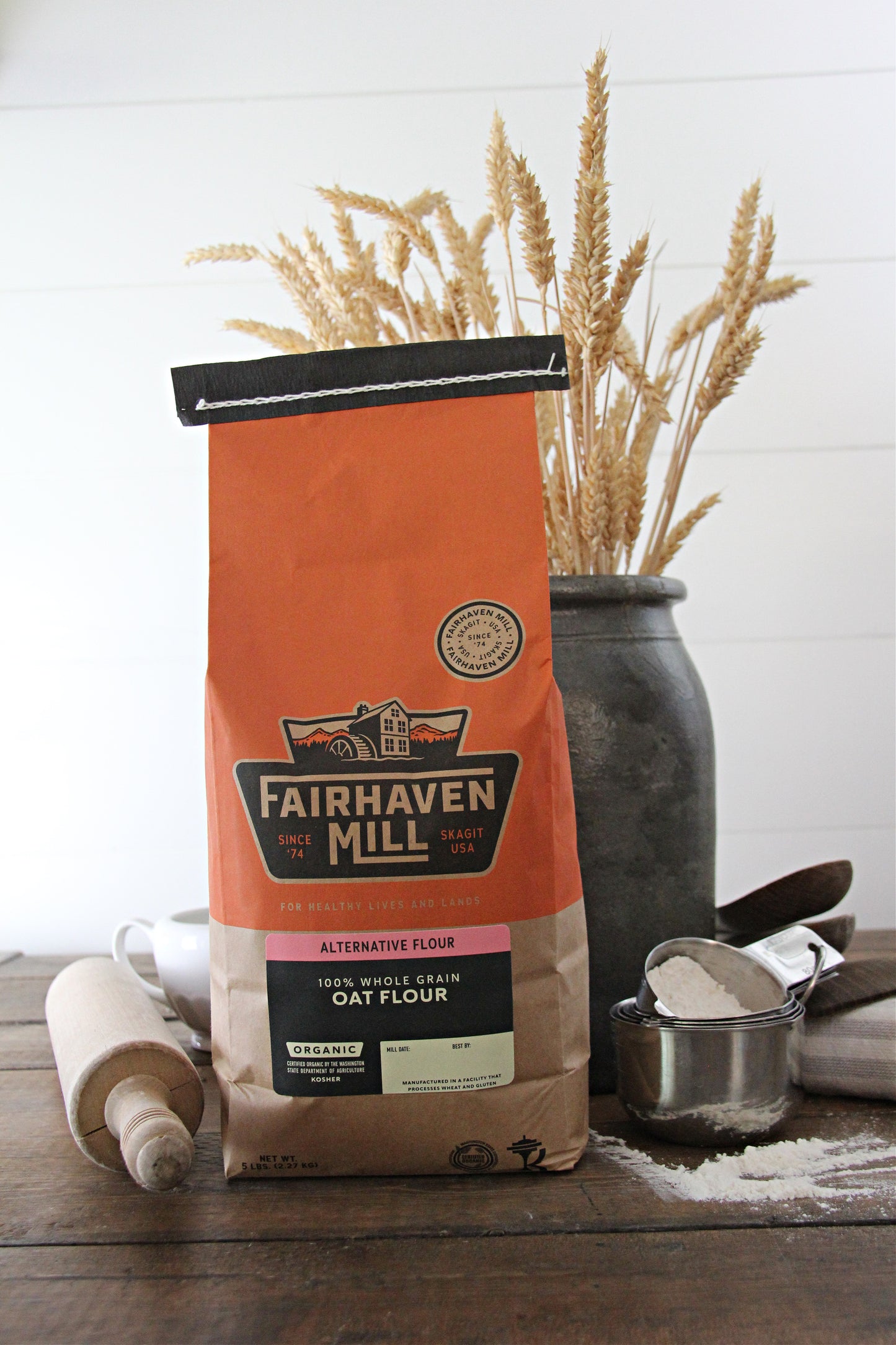 Organic 100% Whole Grain Oat Flour
