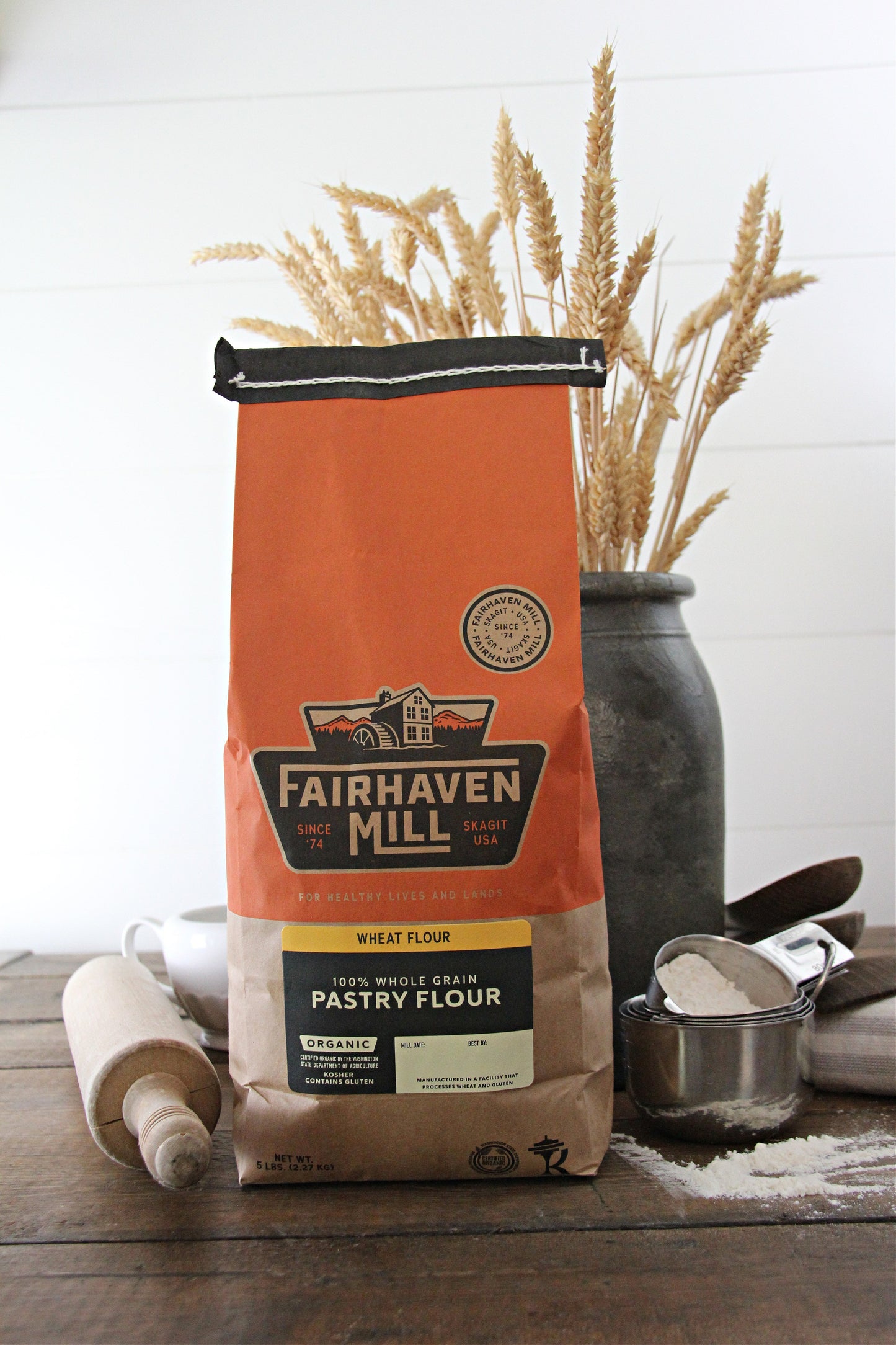 OVERSTOCK Organic 100% Whole Grain Pastry Flour 2LB