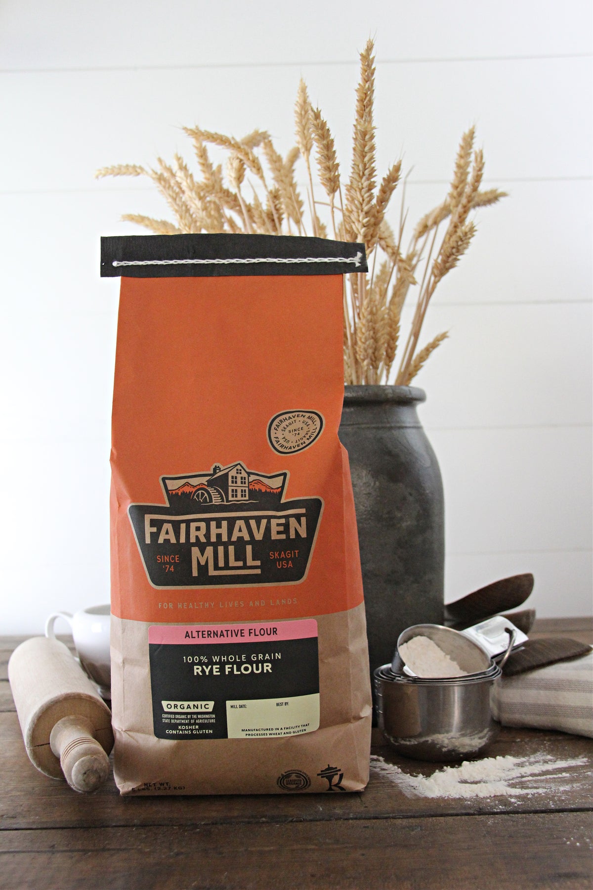 Organic 100% Whole Grain Rye Flour | Fairhaven Mill