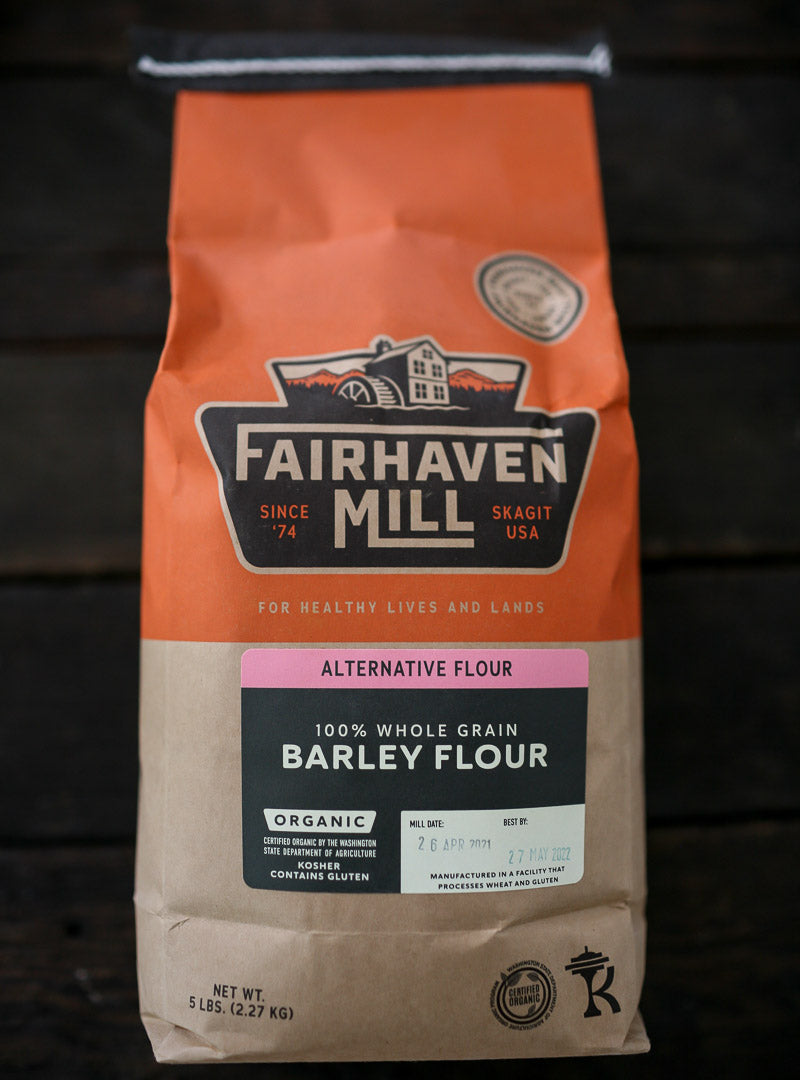 Organic 100 Whole Grain Barley Flour FairhavenMill